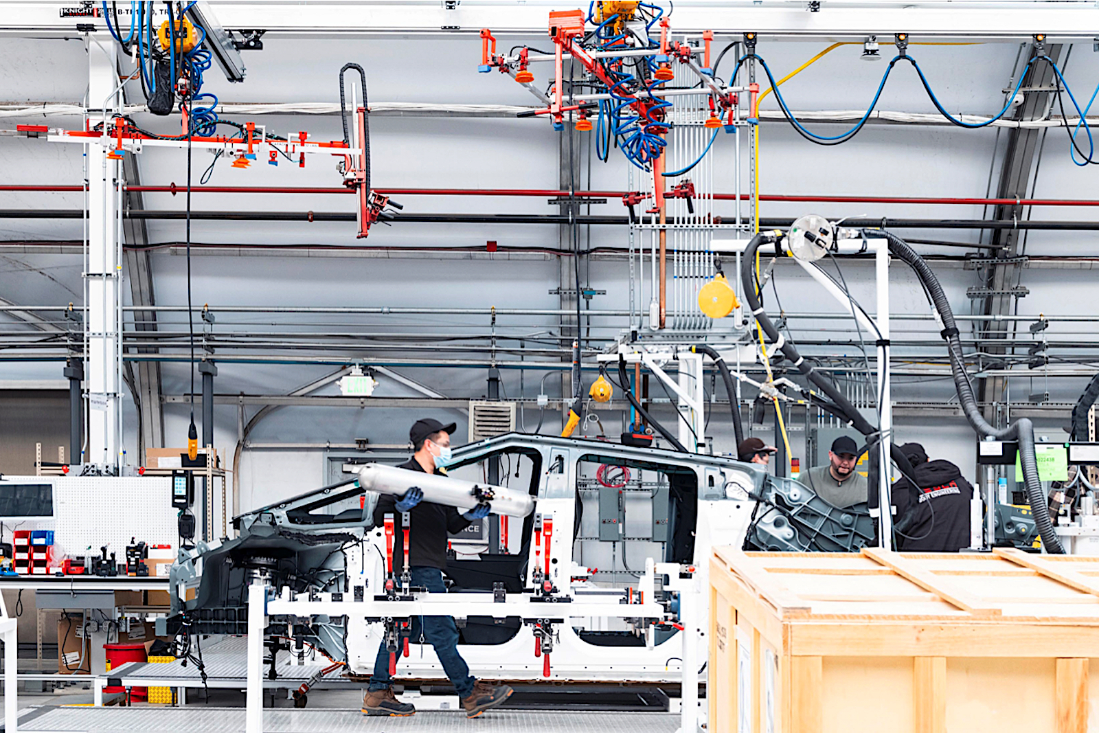 Tesla Cybertruck pilot production line