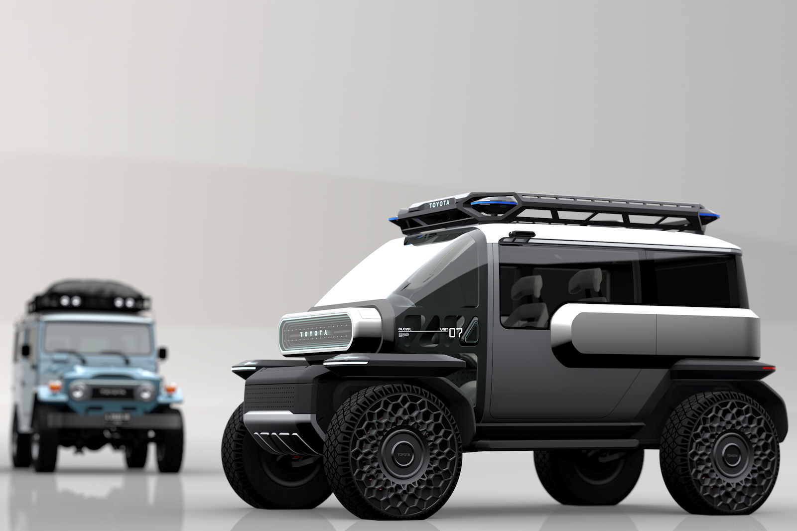 Calty lunar rover and FJ40 REL