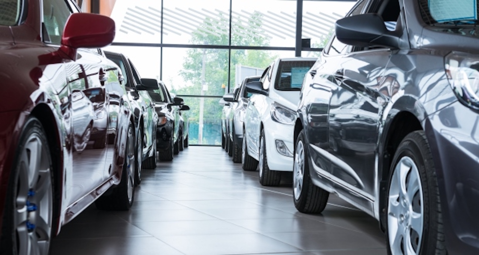 Generic new car show room