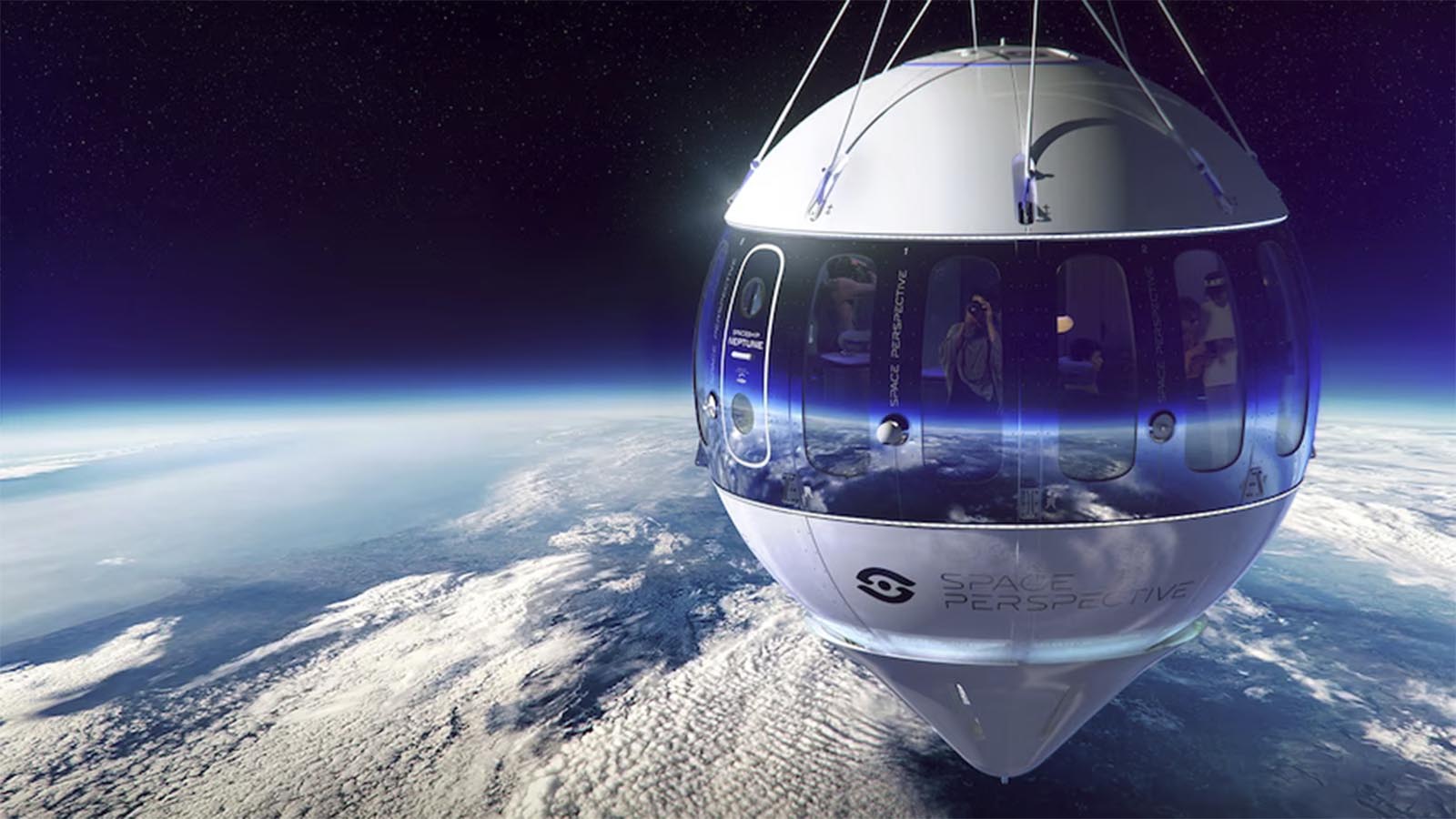 Spaceship Neptune - in flight rendering