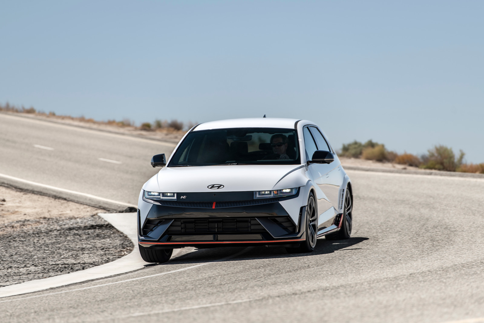 2025 Hyundai Ioniq 5 N nose driving REL