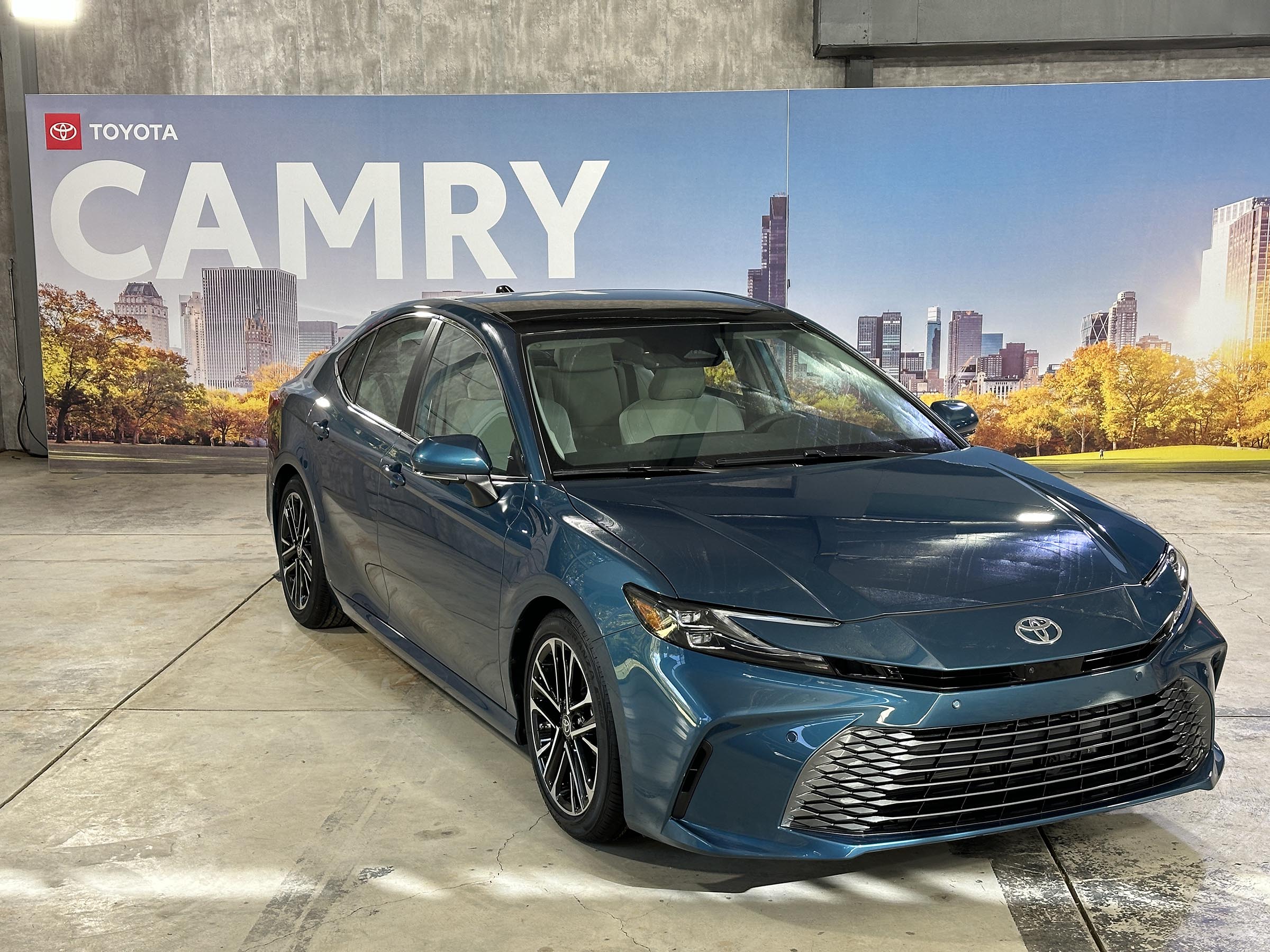 2025 Toyota Camry XLE - front 3-4 with sign